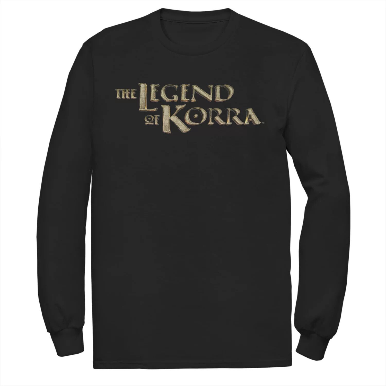 

Мужская футболка с логотипом Legend Of Korra Golden Stone Nickelodeon, черный