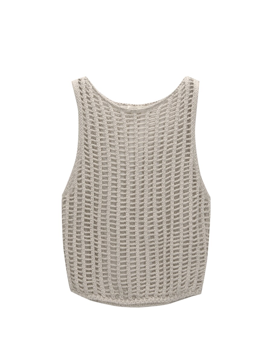 

Вязаный топ Pull&Bear, серый