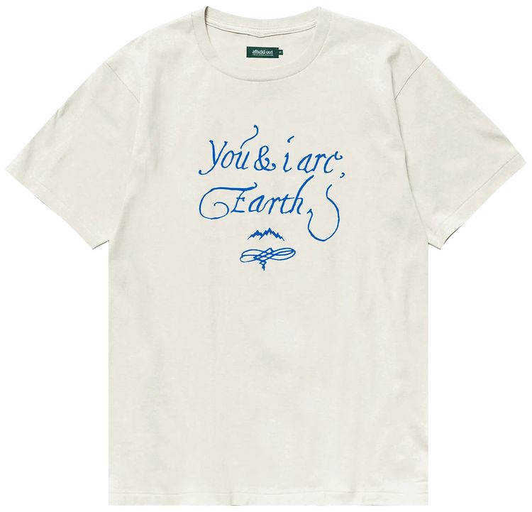 

Футболка Afield Out Exterior T-Shirt 'Bone', кремовый