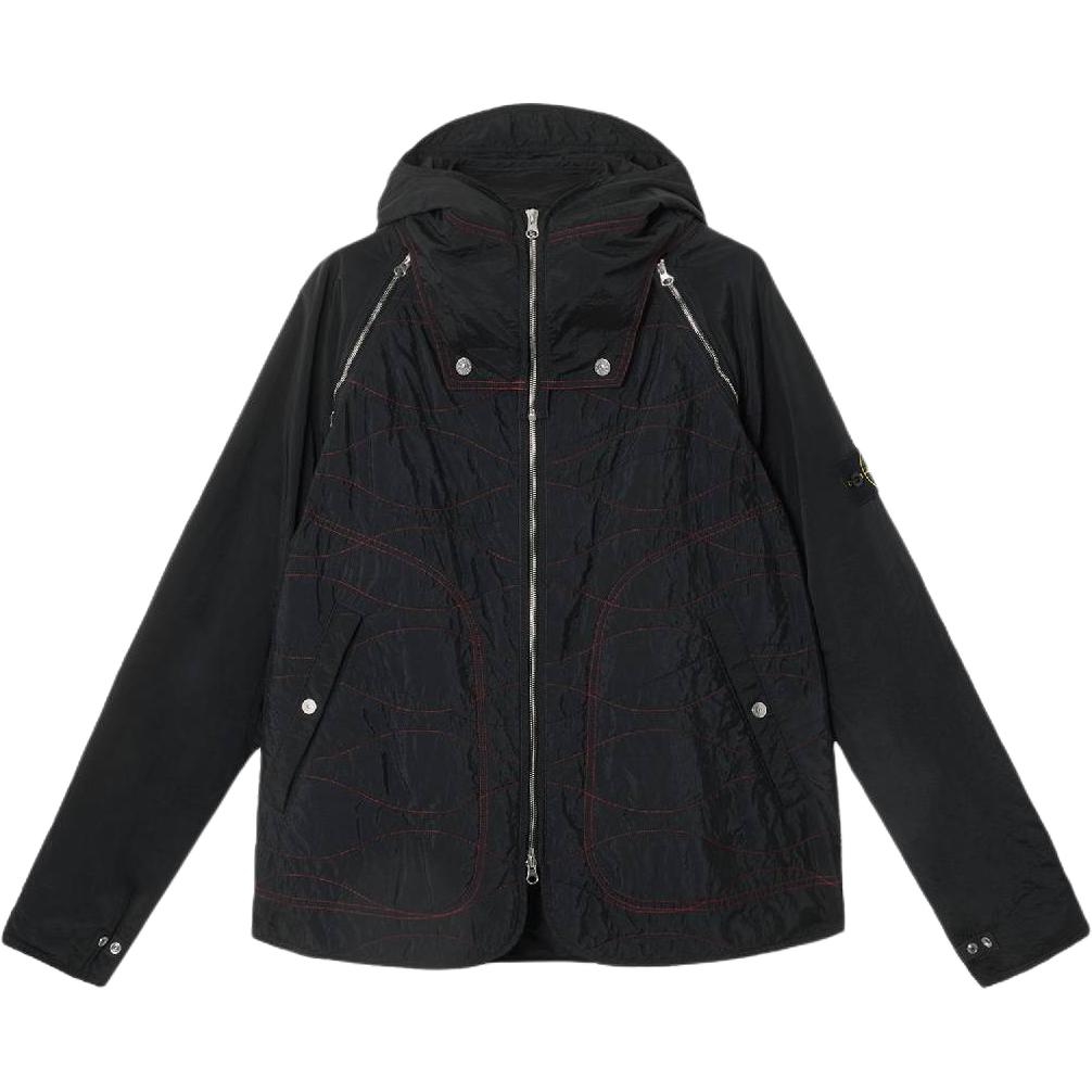 STONE ISLAND Куртка ограниченной коллекции Год Змеи унисекс черная, Black — фото 3