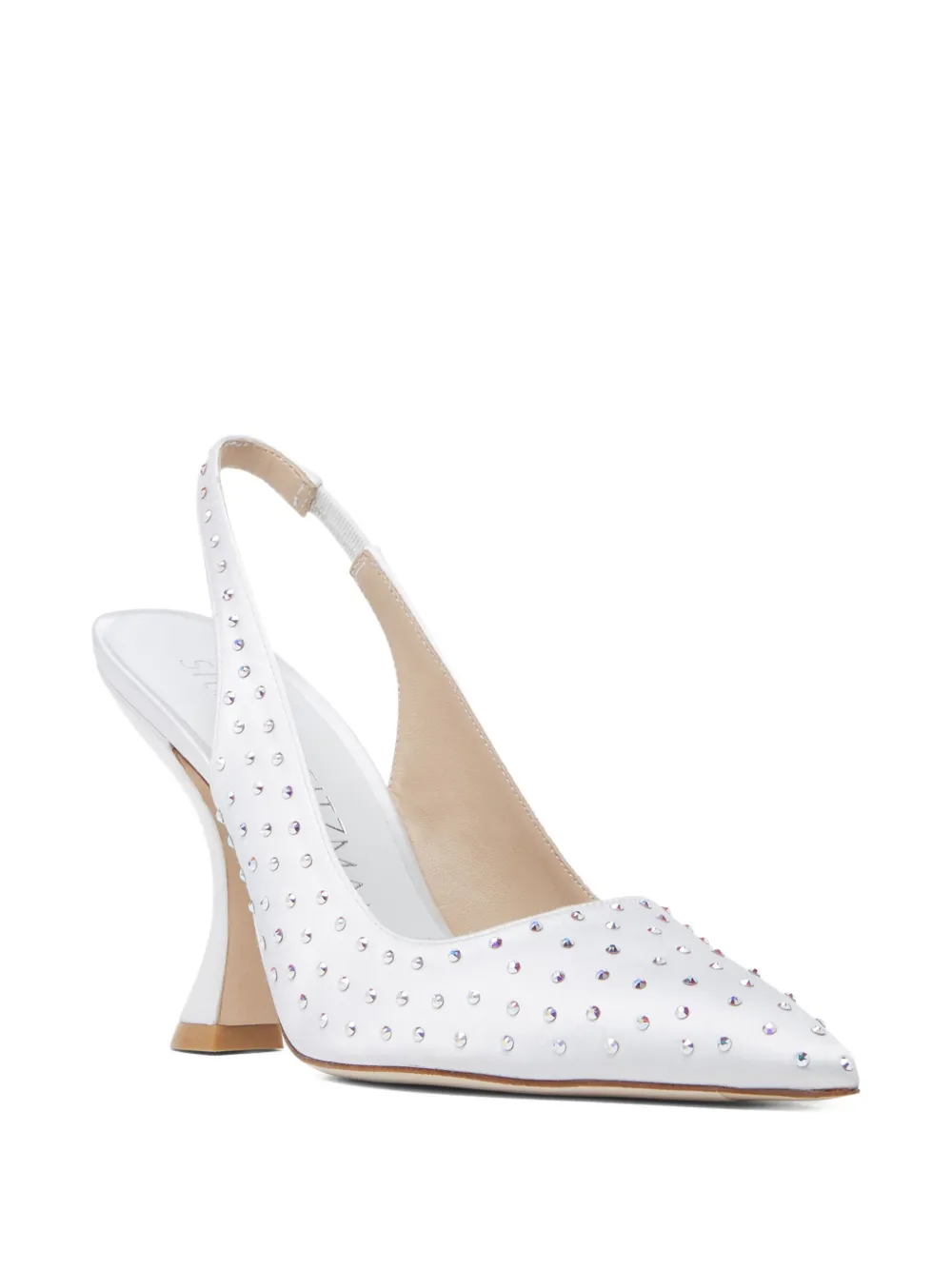 Туфли-лодочки Glam Xcurve на каблуке 100 мм Stuart Weitzman, белый — фото 2