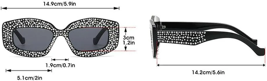 

Популярные женские солнцезащитные очки с бриллиантами, роскошные, со стразами, модные солнцезащитные очки для женщин, трендовые очки UV400 TKKTLLT, Black-black