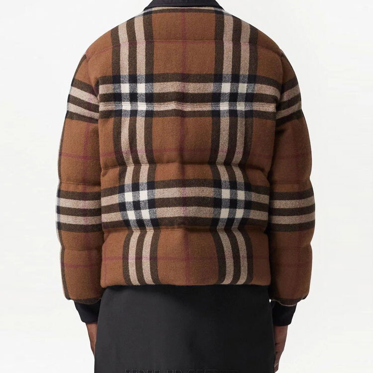 Куртка мужская Burberry, шерсть и хлопок, коричневый — фото 3