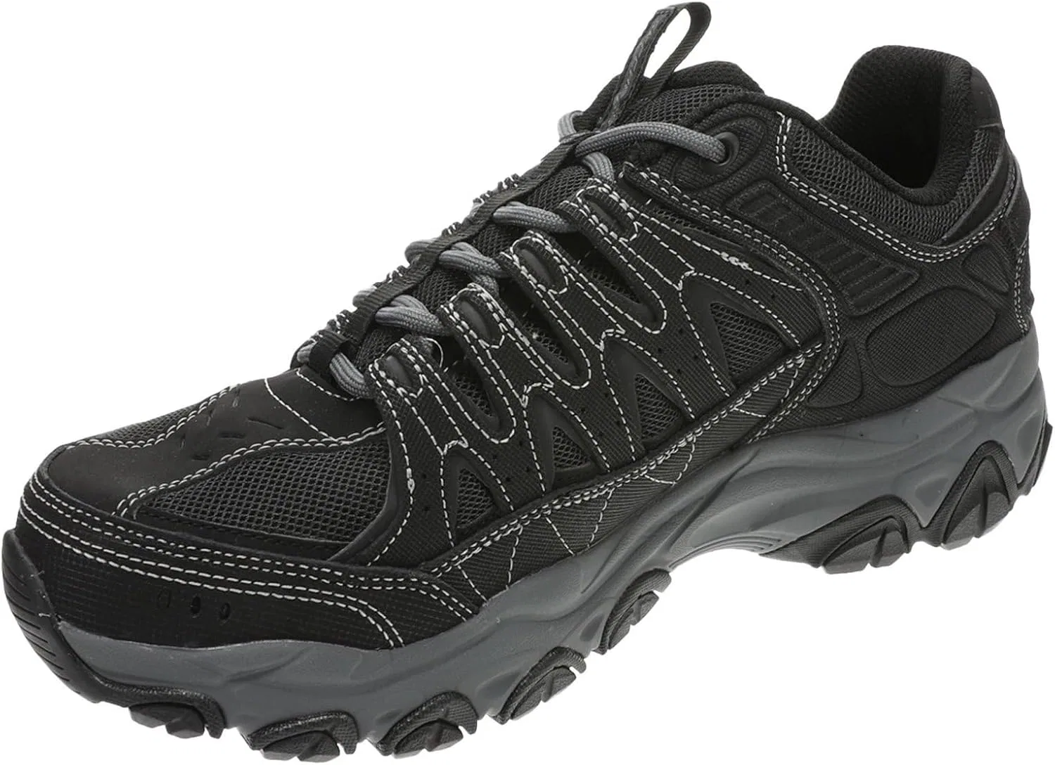 Мужские кроссовки Skechers Afterburn, размер M, средняя длина, оксфорд, Black Anthracite — фото 4
