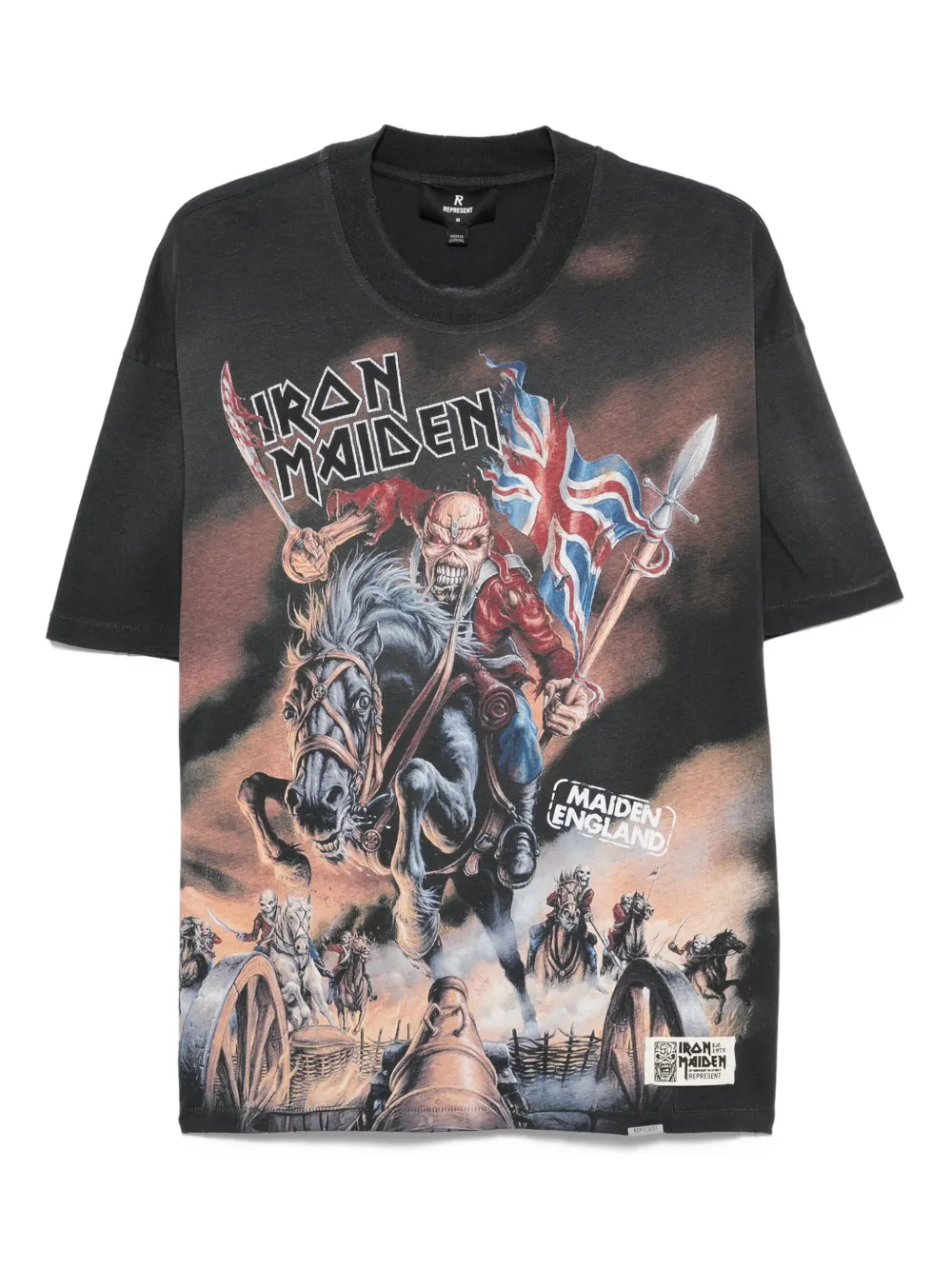 

Футболка из коллаборации с Iron Maiden и Steed Represent, серый