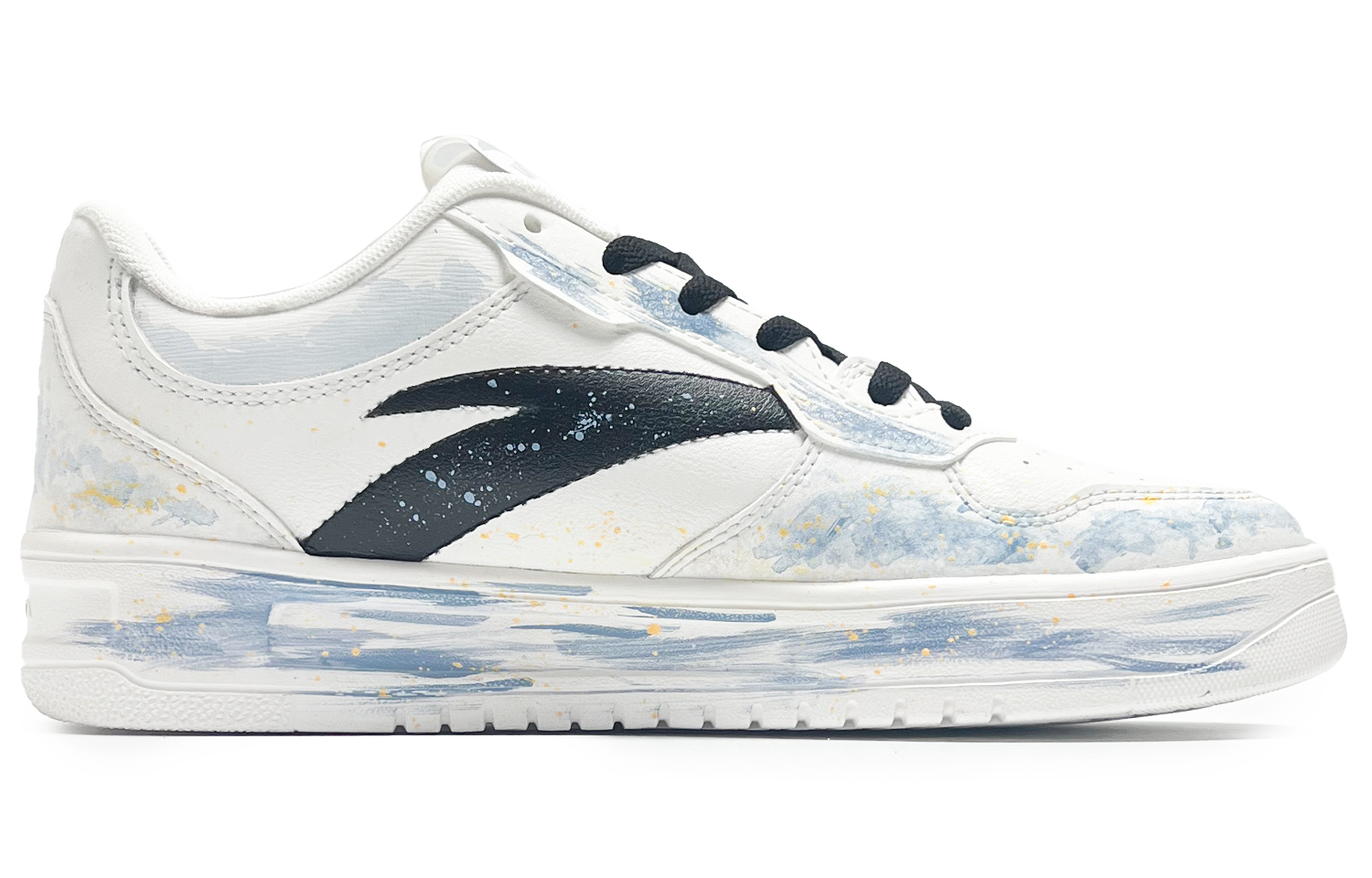 ANTA Скользостойкие амортизирующие низкие кроссовки для скейтбординга Men's Blue White — фото 3