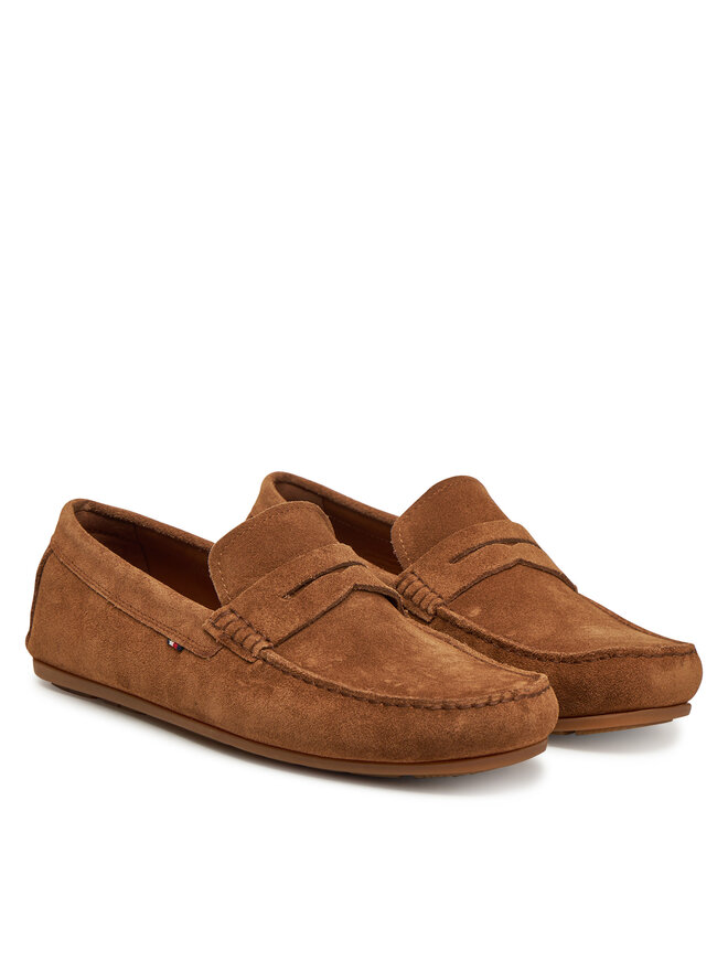 Мокасины Tommy Hilfiger Casual Hilfiger Suede Driver FM0FM04998, коричневый — фото 2