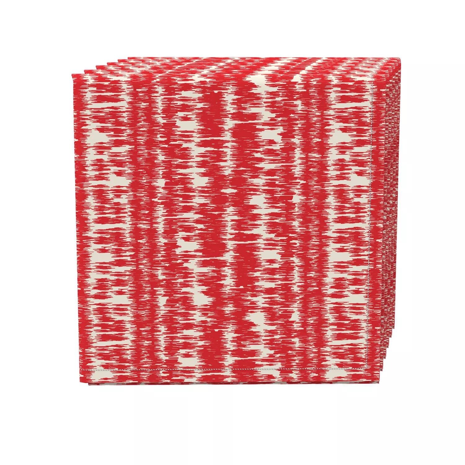 

Набор салфеток, 100% полиэстер, набор из 4 шт., 18x18", Red Ikat Design