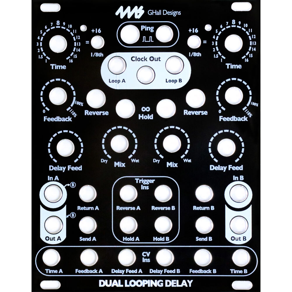 

4ms Dual Looping Delay Eurorack Module Faceplate