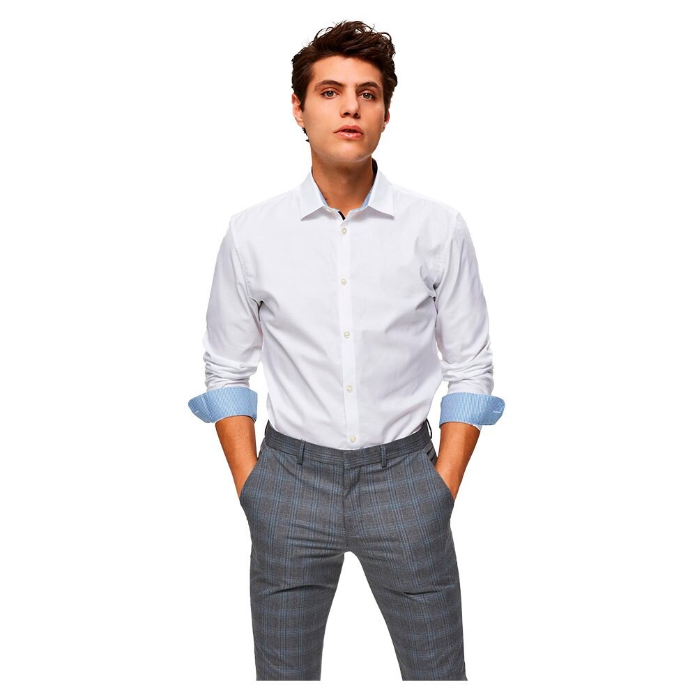 

Рубашка с длинным рукавом Selected Slim New Mark, белый