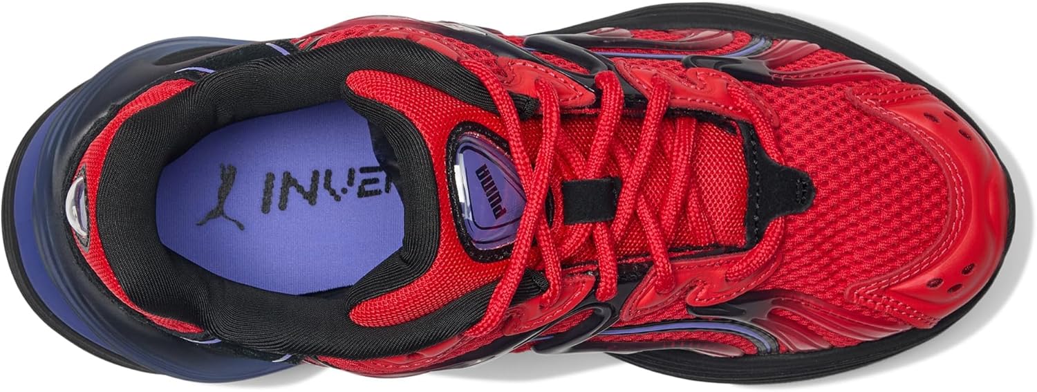 Детские кроссовки Puma Unisex-Child Inverse (для малышей и детей постарше), черный/красный — фото 2