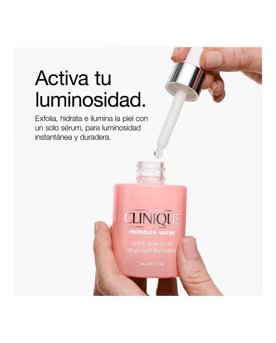 Сыворотка Clinique — Осветляющая Moisture Surge Active Glow Serum для увлажнения лица — фото 4