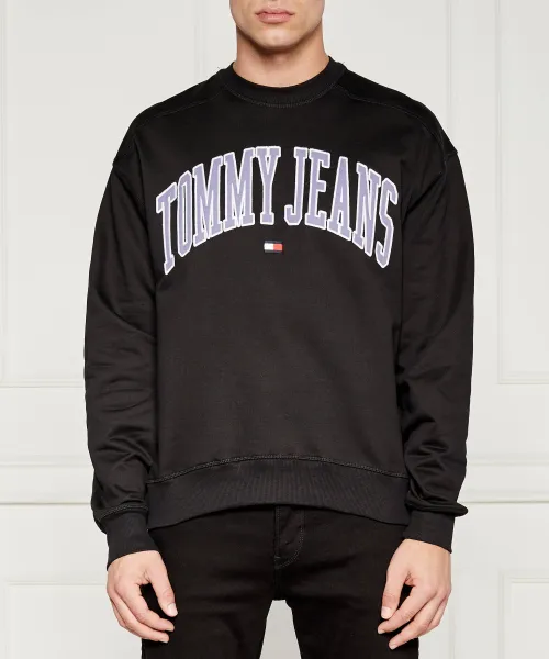 

Толстовка Boxy Pop Varsity Crew Relaxed fit Tommy Jeans, черный