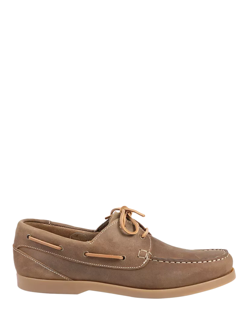 Кожаные лодочные туфли Parsons с широкой колодкой Jones Bootmaker, Tobacco