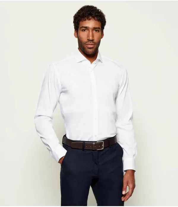 Футболка P-HANK-spread-C1-222 slim fit Boss, белый
