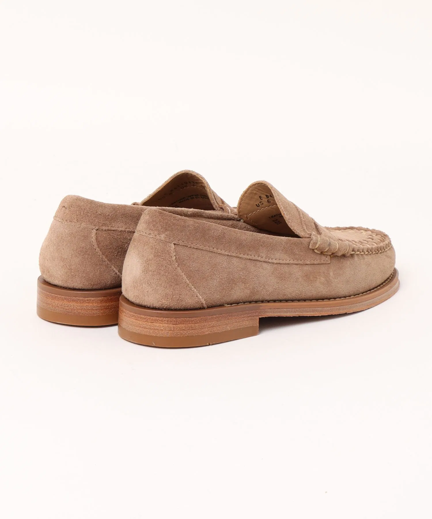 Мужские лоферы G.H.BASS LARSON WEAVE EARTH SUEDE — фото 2