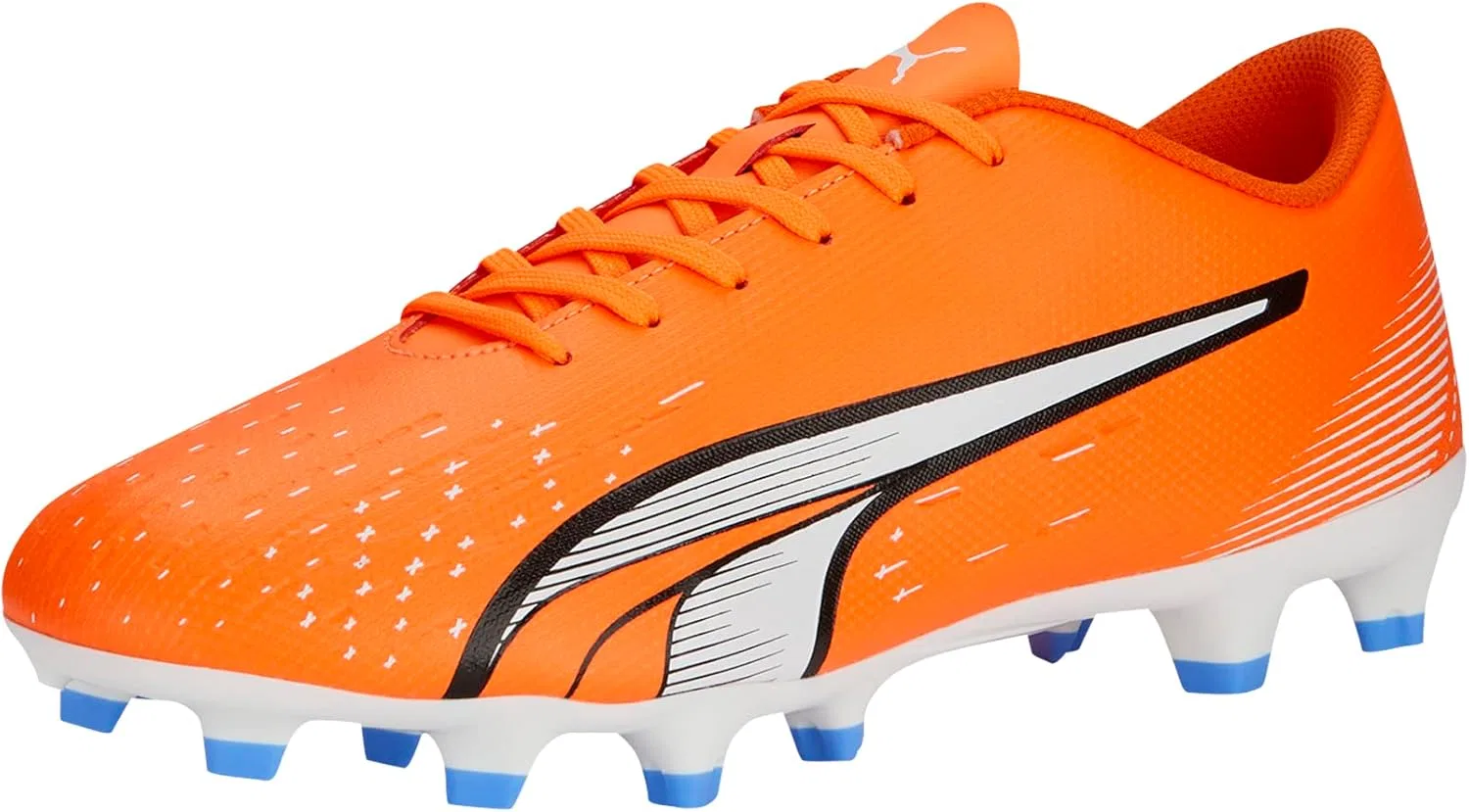 Женские кроссовки PUMA Ultra Play для искусственного пола, цвет Ultra Orange, PUMA White Blue Glimmer