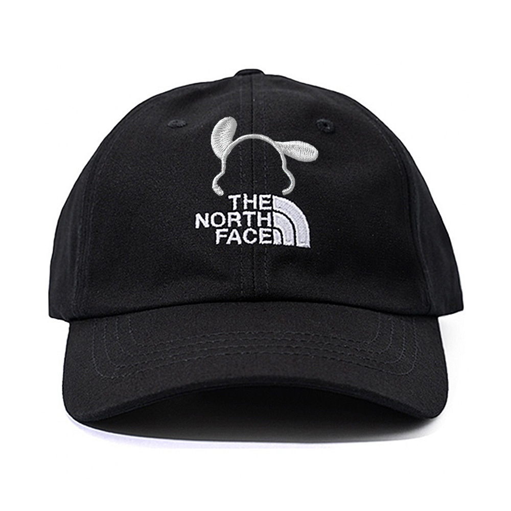 

Хлопковая бейсболка унисекс черно-белая THE NORTH FACE