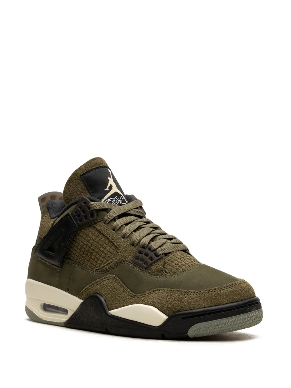Кроссовки Air  4 Craft Medium Olive Jordan, зеленый — фото 2