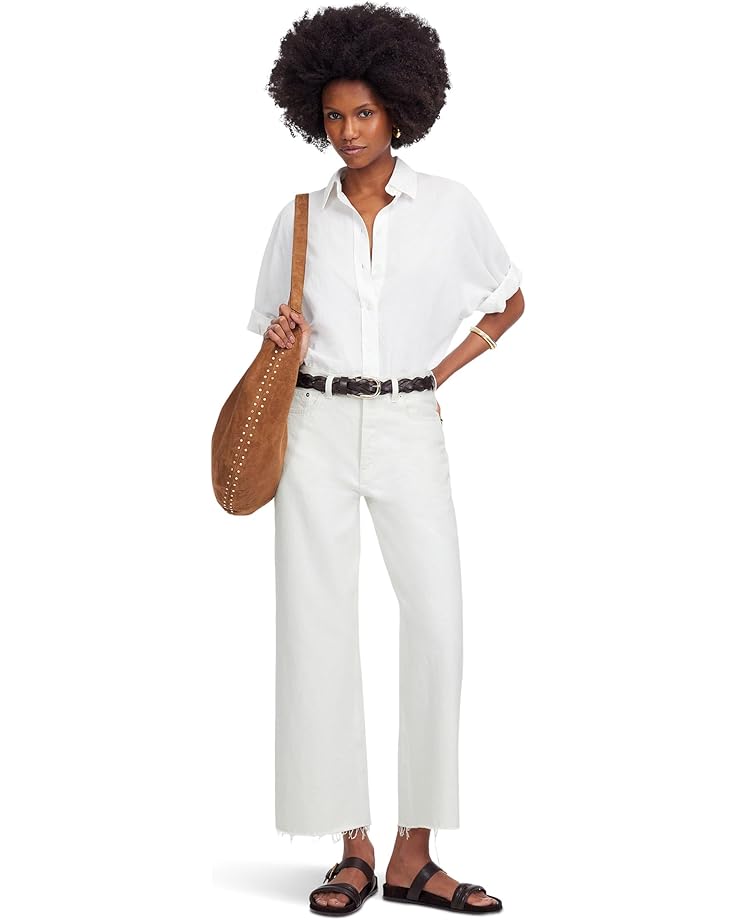 

Джинсы Madewell Low Slung Baggy Crop in Pure White, цвет Pure White