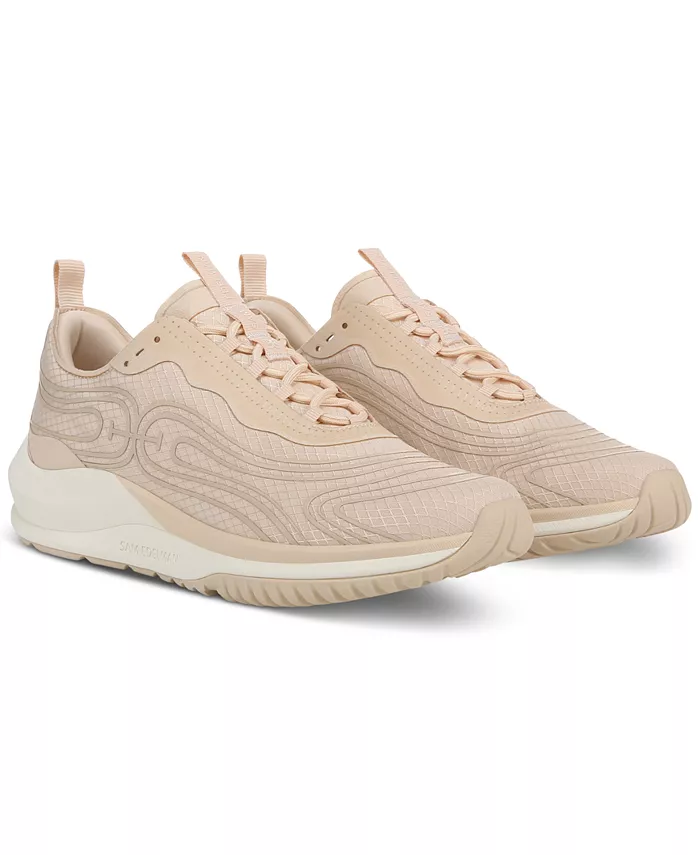 Женские кроссовки Miles на шнурках из комбинированных материалов Sam Edelman, коричневый/бежевый