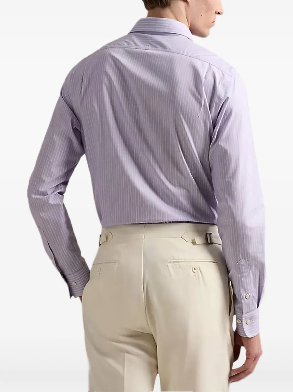 Полосатая рубашка с длинными рукавами POLO RALPH LAUREN, фиолетовый — фото 3