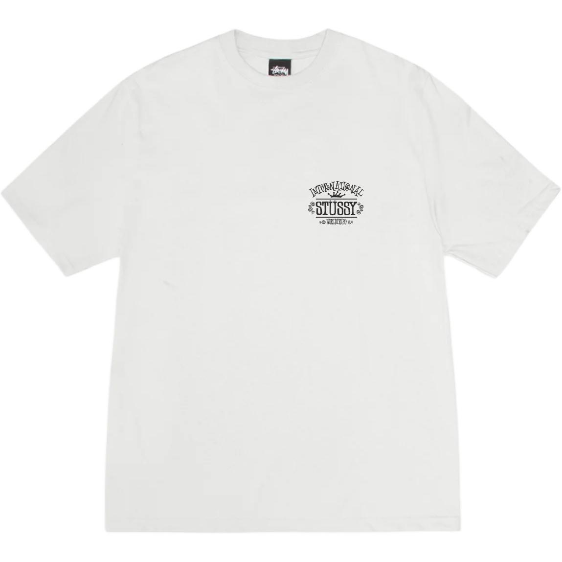 Футболка Stussy с пигментной окраской, черная — фото 3