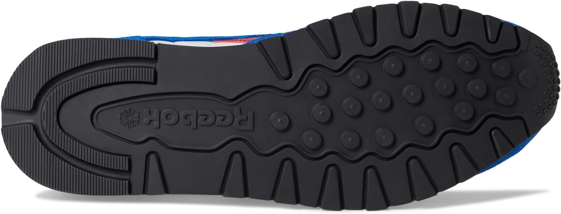 Кроссовки Unisex Reebok Lifestyle Classic Leather, Chalk/Optimum Blue/Vector Red — фото 3