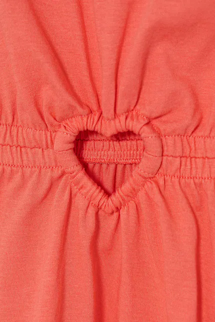 Платье летнее с вырезами United Colors of Benetton, оранжевый — фото 3