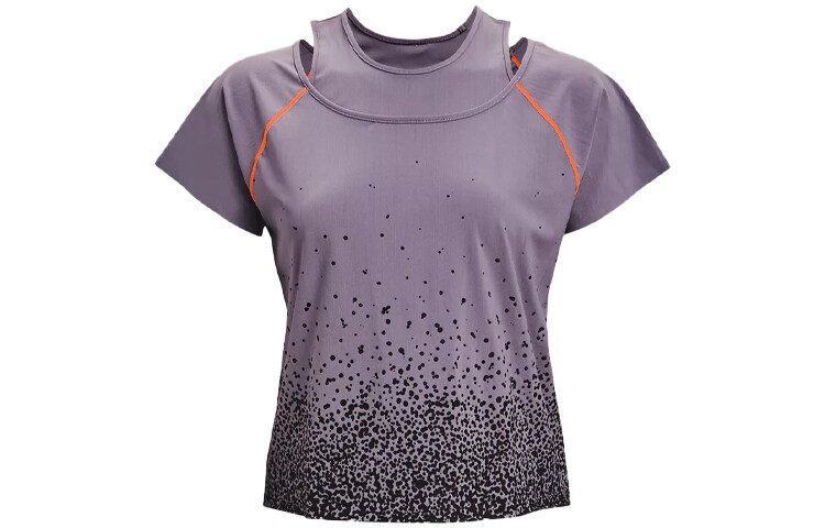 

Укороченный топ женский фиолетовый Under Armour