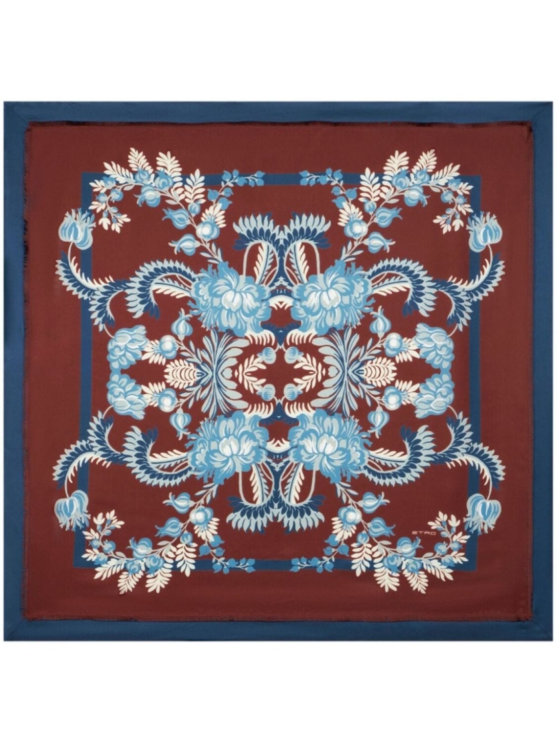 

ETRO шелковый платок с принтом, красный