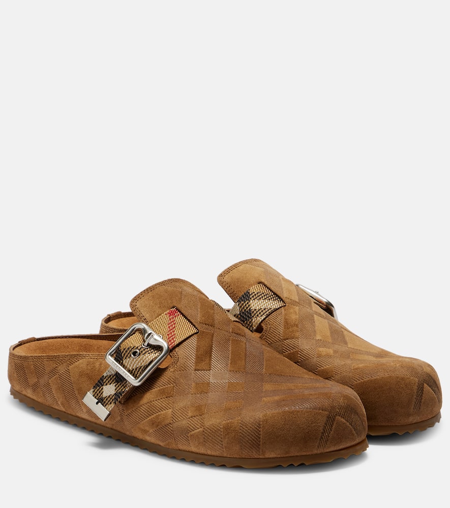 Чехословацкие замшевые сабо Burberry, Jute