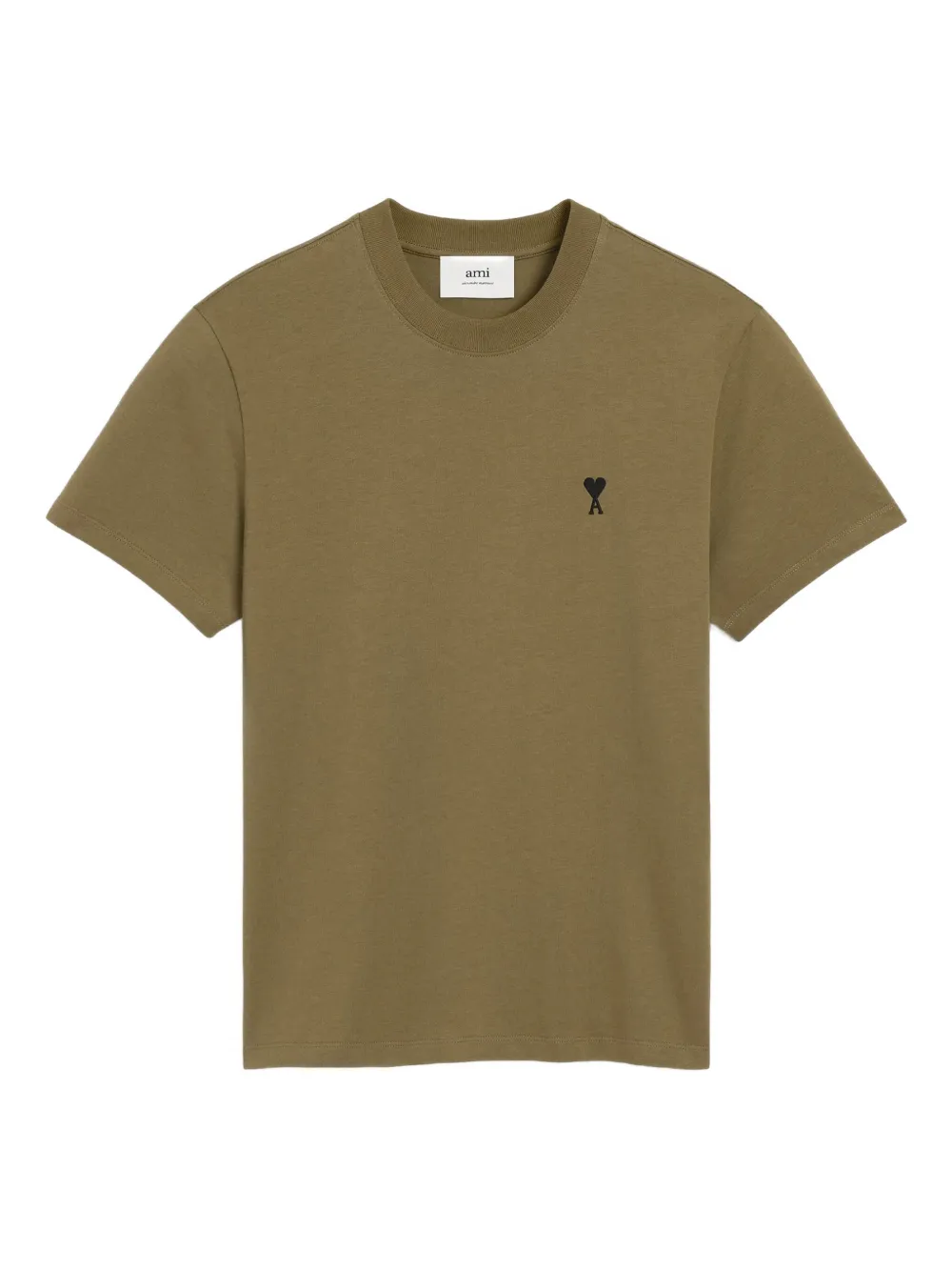 

Футболка с вышивкой Heart Friend AMI Paris, зеленый