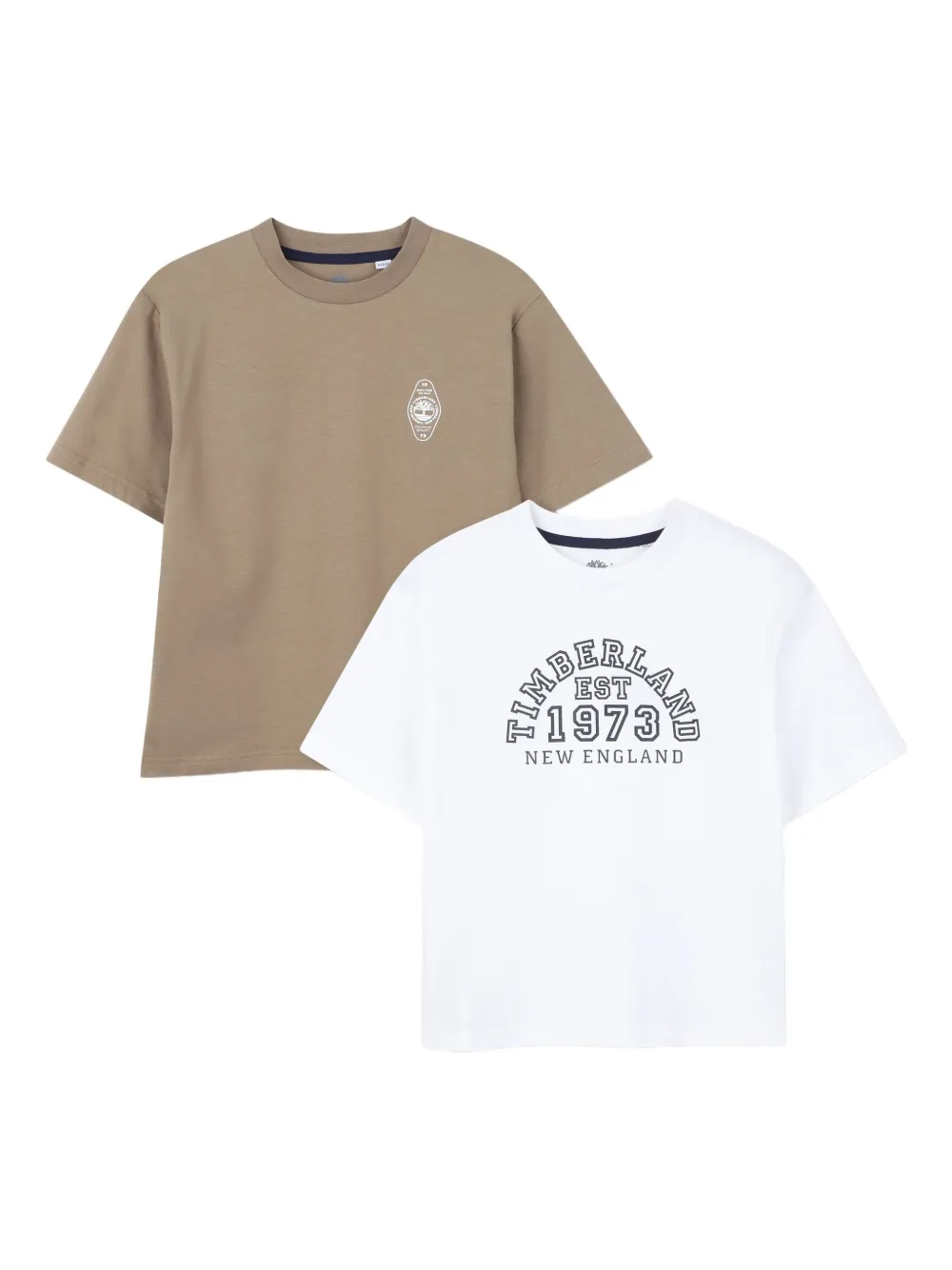 

Футболка с логотипом (комплект из двух) Timberland Kids, белый