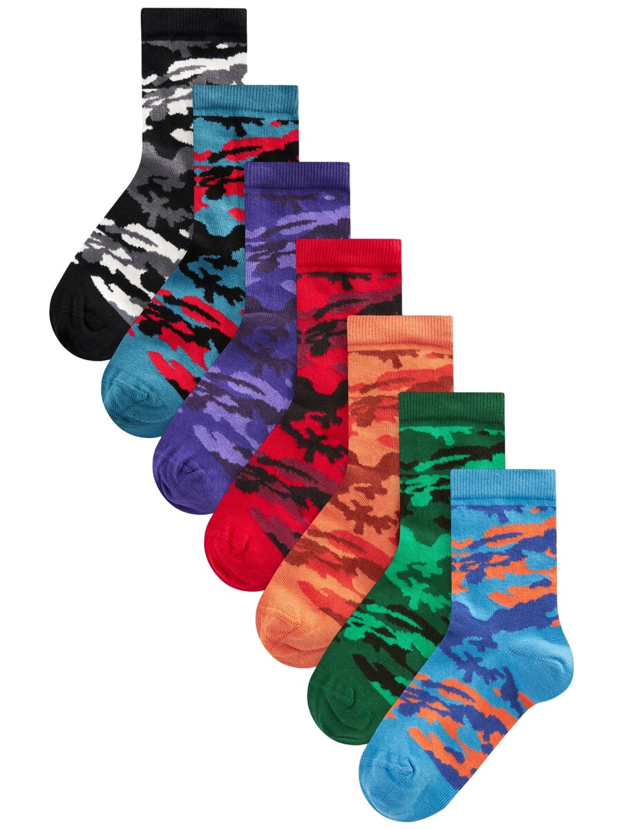 

Носки Next, цвет Light blue/Green/Purple/Orange/Red/Black