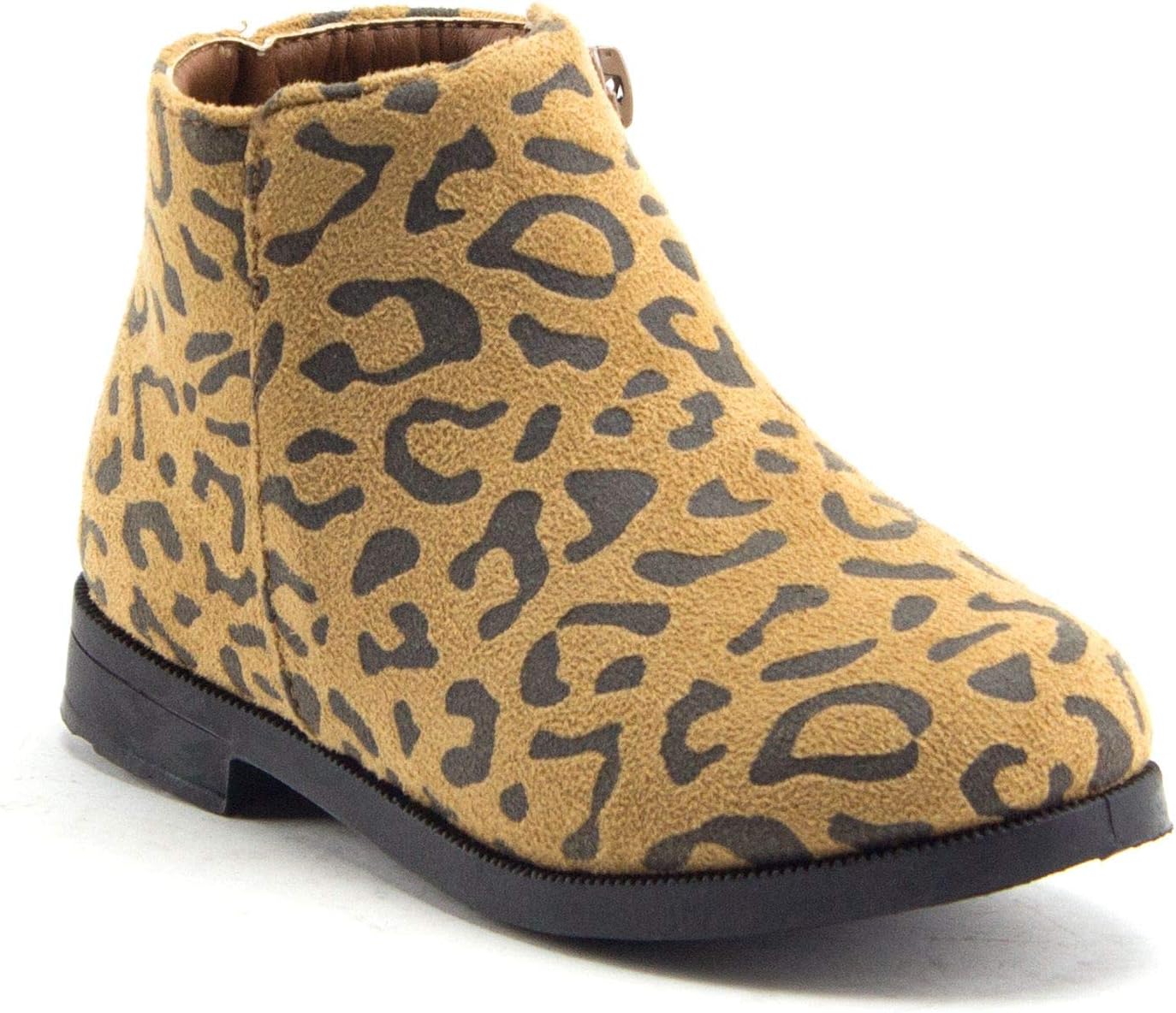 

Ботиночки для маленьких девочек Jazamé, ботинки до щиколотки с круглым носком, на молнии, модные, для нарядного образа, Brown