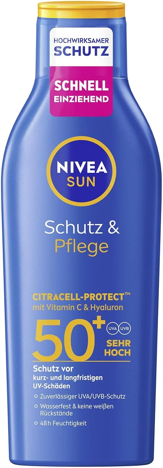Солнцезащитный лосьон NIVEA SUN Protection & Care SPF 50+, 200 мл Nivea Sun