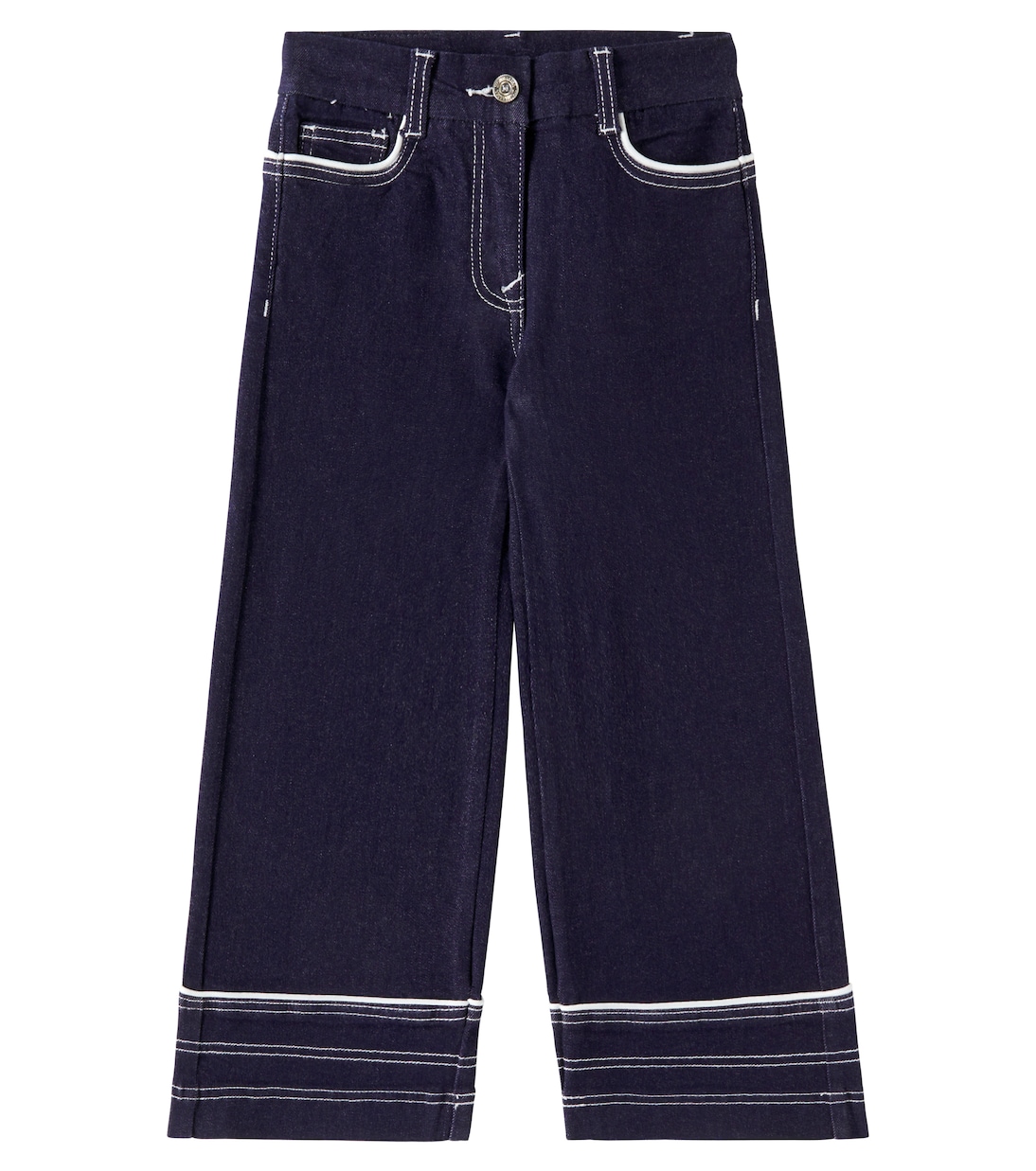 

Джинсы с широкими штанинами Monnalisa, Blu Navy