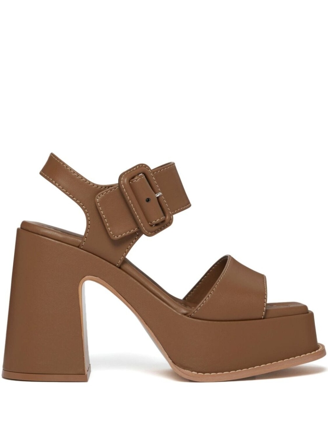 Stella McCartney босоножки Skyla 100 на платформе, коричневый
