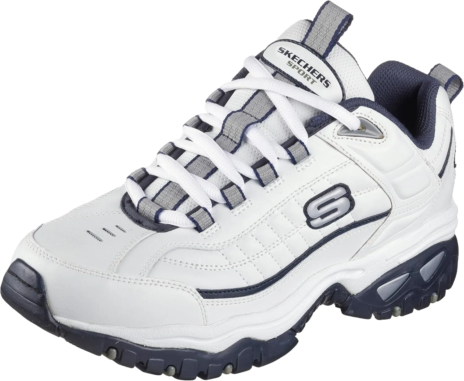 Мужские кроссовки Skechers Energy Afterburn на шнуровке, White