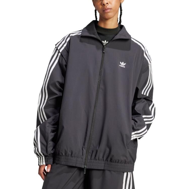 Женская тканая куртка Firebird черного цвета Adidas Originals — фото 2