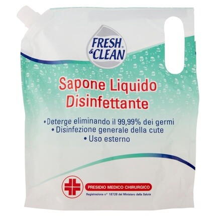 

Fresh Clean Жидкое дезинфицирующее мыло Сменный блок 750 мл Fresh & Clean