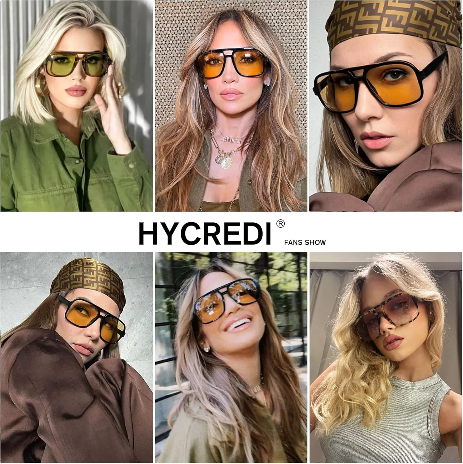 

Солнцезащитные очки Hycredi Retro Aviator для женщин и мужчин, модные квадратные очки, винтажные классические прямоугольные солнцезащитные очки, C8 - Leopard/Clear