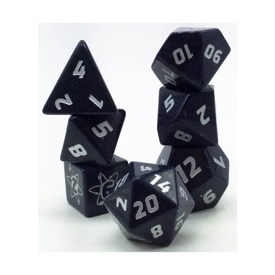 

Набор Poly — безграничный с белым (7), Semi Precious Stone Dice (Level Up Dice)