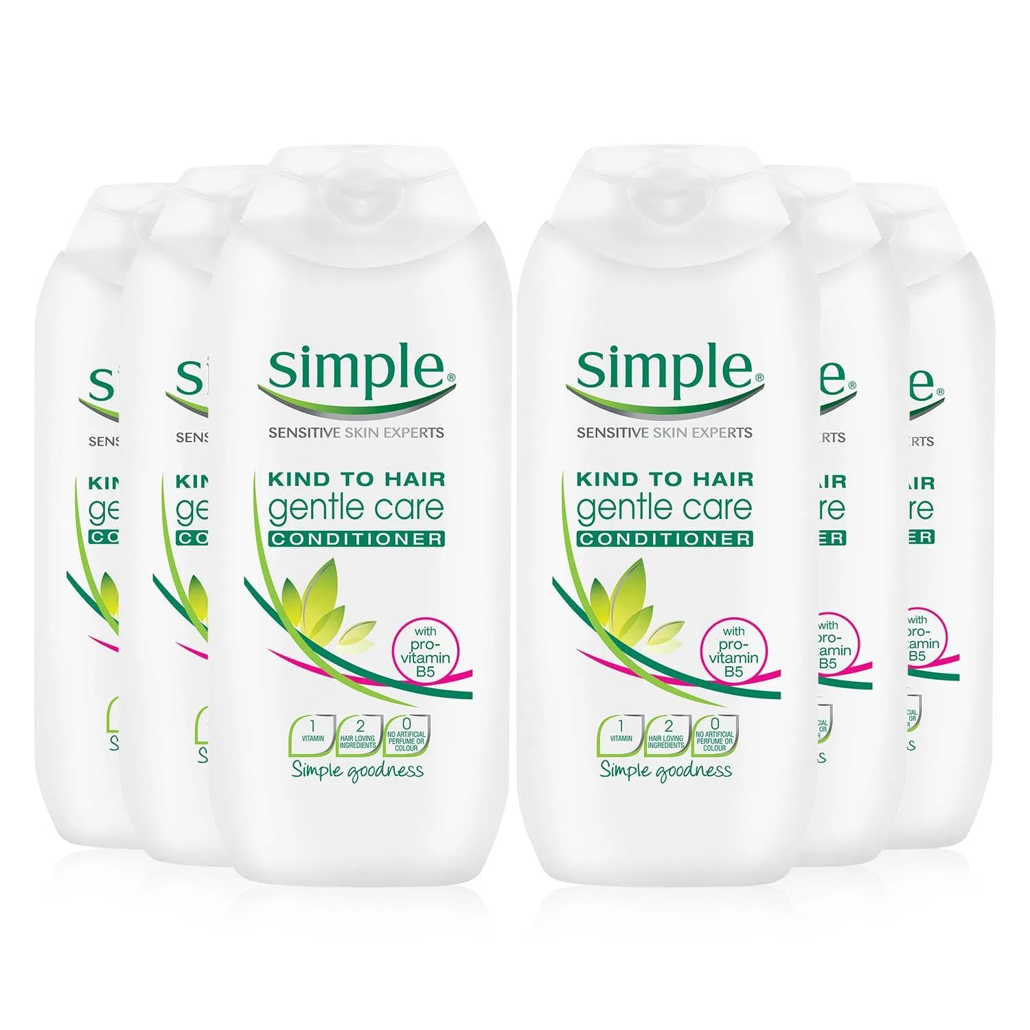 Кондиционер для бережного ухода за волосами «Kind To Hair Gentle Care» от Simple, 200 мл Simple