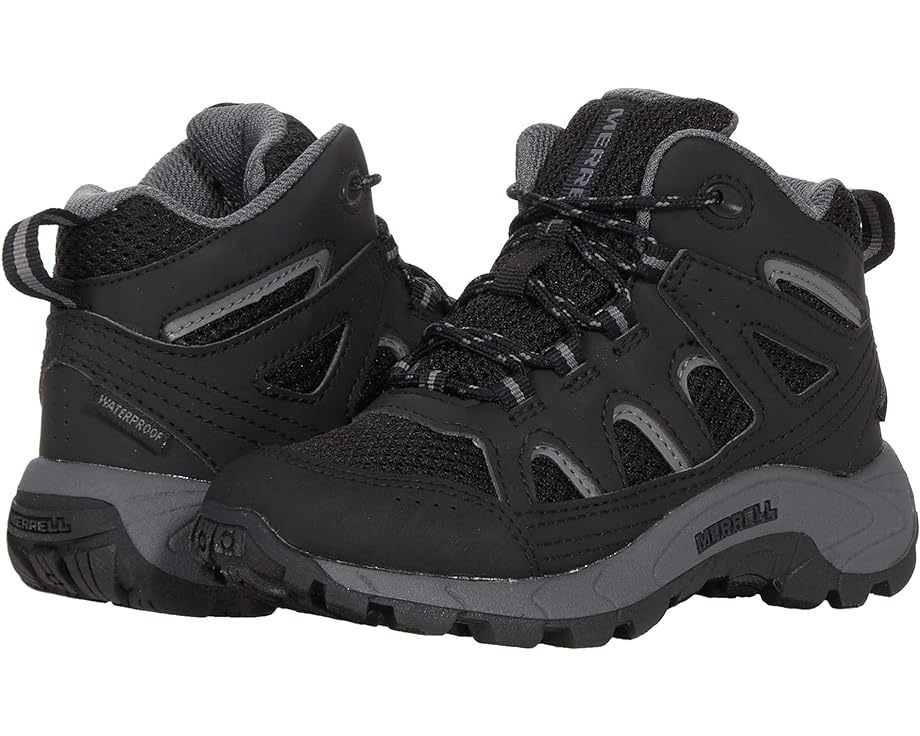 

Походные ботинки Merrell Oakcreek Mid Lace Waterproof, цвет Black/Grey