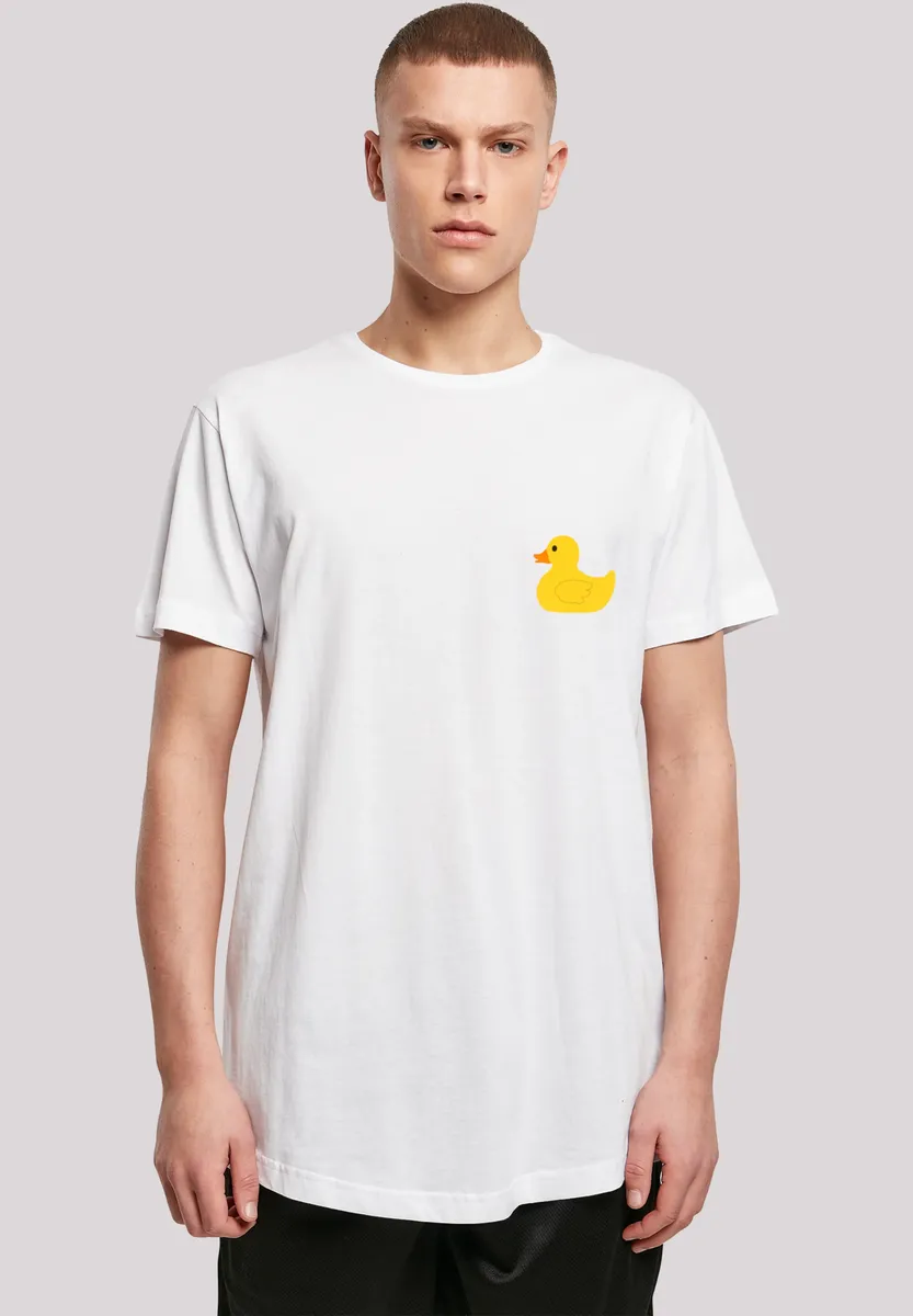 

F4NT4STIC Футболка "Yellow Rubber Duck LONG", принт, белый