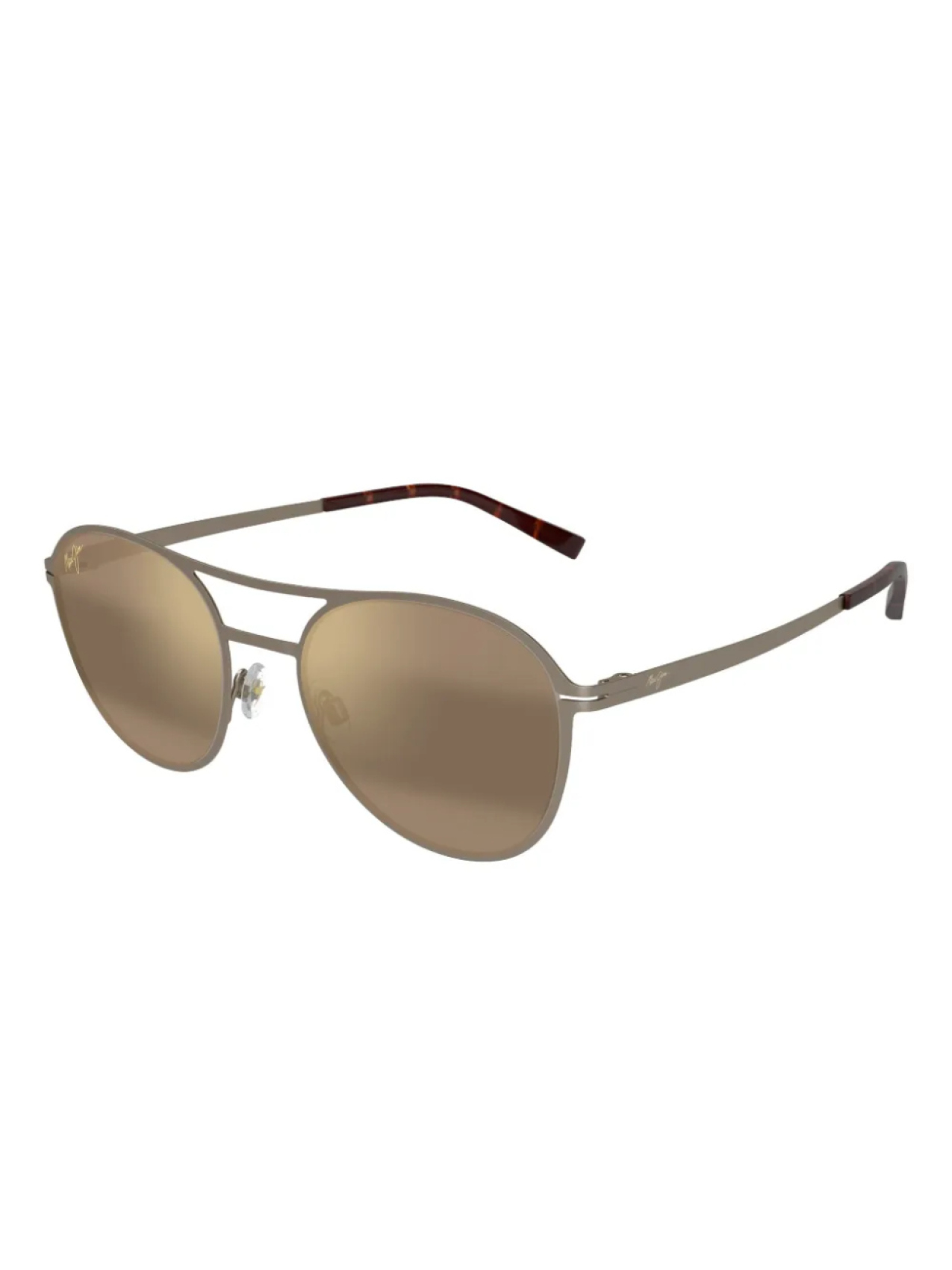 

Солнцезащитные очки Maui Jim Half Moon в круглой оправе, серебряный