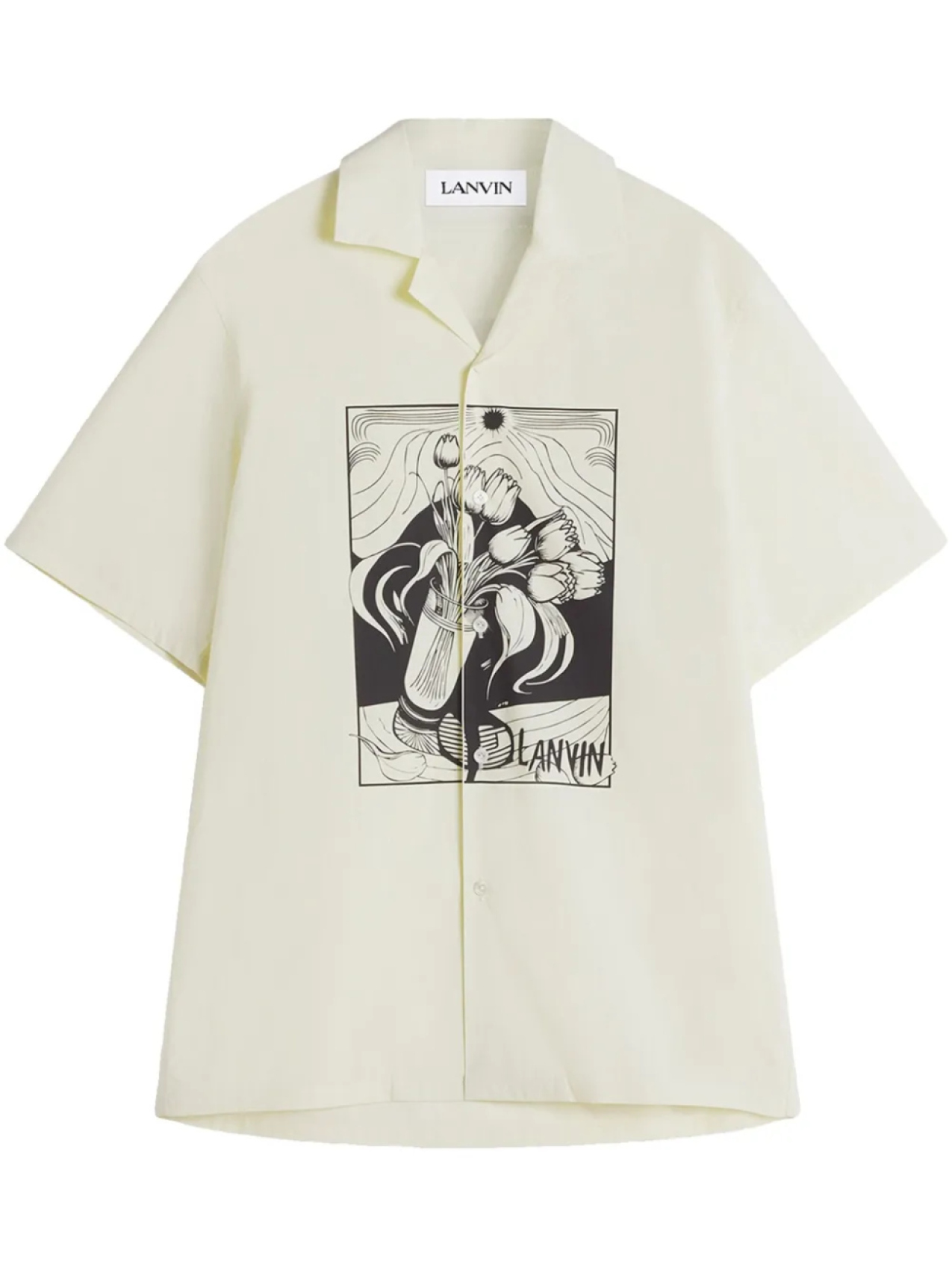 

Lanvin рубашка с графичным принтом, белый