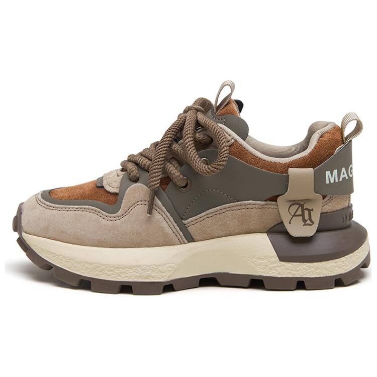 

Кроссовки AGSDON Chunky Sneakers Women's Low-top, коричневый